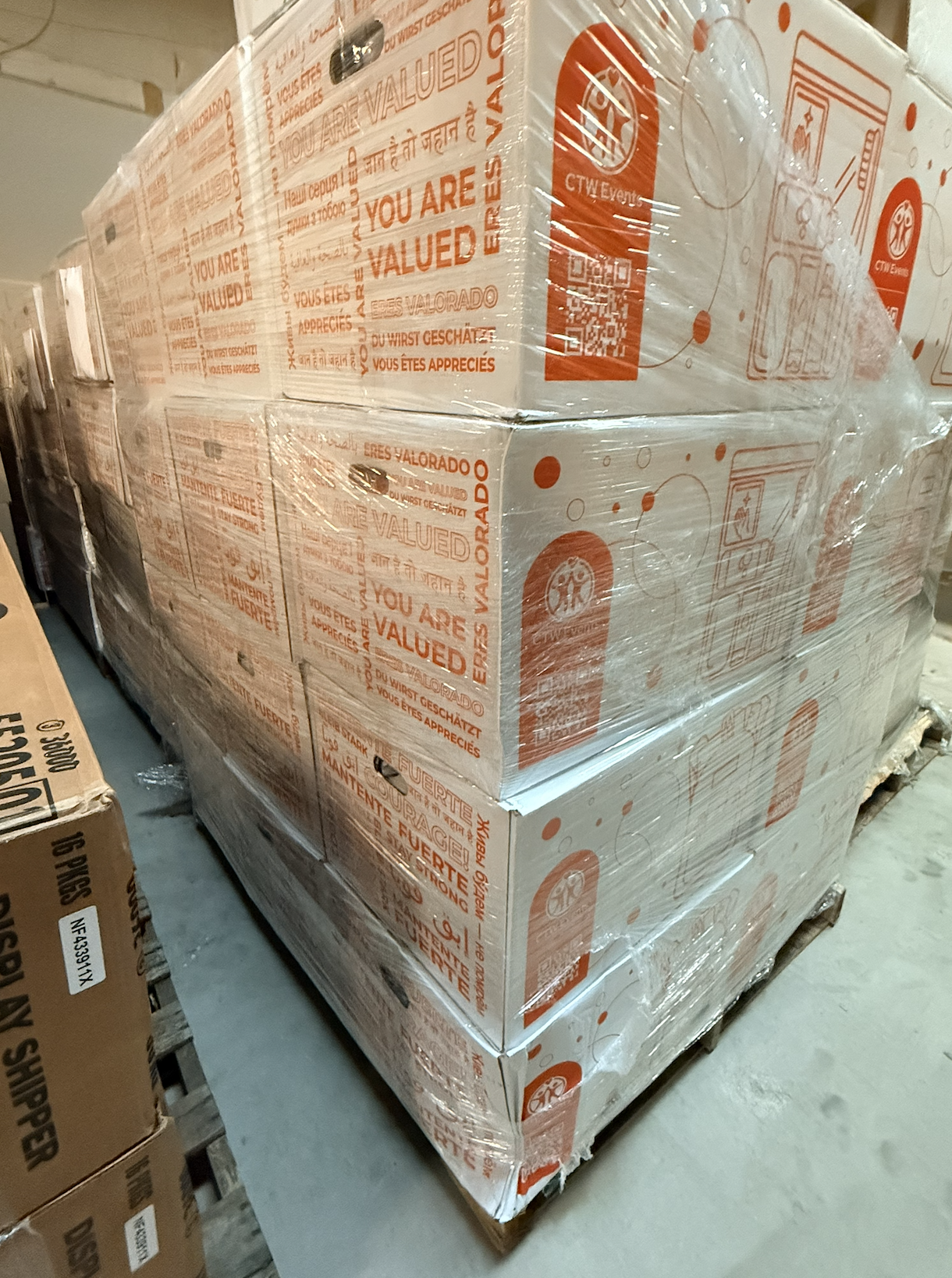 pallet of products